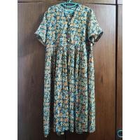ราคา มือ 2 ชุดคลุมท้องลายกุหลาบสีส้ม เปิดกระดุมให้นมได้ (19843460741)
