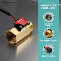 ราคา [CURUI] ทองเหลือง Water Flow Sensor Hall Effect Flow Meter Liquid Flow Rate Sensor ทองเหลือง Flow Switch เครื่องตรวจจับการตรวจสอบดิจิตอล {curiobeauty} (47863940983)
