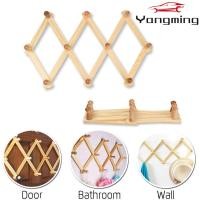 ราคา หยางหมิง ที่ใส่กุญแจไม้ธรรมชาติที่เก็บคงที่บนผนังห้องน้ําชั้นวางจิปาถะกระเป๋าตะขอเสื้อ (54062880659)
