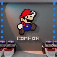 ราคา 3d อะคริลิค Self-Adhesive สติ๊กเกอร์ติดผนัง Mario การ์ตูนสติกเกอร์เกม Hall ตกแต่ง (54113537274)