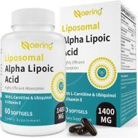 ราคา Liposomal Alpha Lipoic Acid 1400mg Softgels, ALA อาหารเสริม L-Carnitine 1000mg, Ubiquinol (Active CoQ10) 100mg และวิตามินอี 10mg,Alpha-Lipoic Acid สําหรับสารต้านอนุมูลอิสระ, Need,Ene (56312277817)