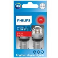 ราคา SALE Philips หลอดไฟถอย ไฟท้าย ไฟเบรค ไฟเลี้ยว Ultinon PRO6000 / PRO7000 LED T20 WY21 PY21 W21 P21 สีขาว สีแดง สีส้ม (17266464946)