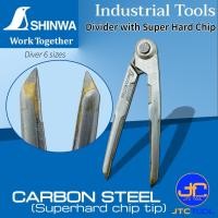 ราคา Shinwa วงเวียนขีดเหล็กปลายแข็งพิเศษ - Divider with Super Hard Chip (13560017845)