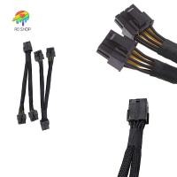 ราคา -2PCS GPU PCIe 8 Pin หญิงคู่ 2X 8 Pin (6+2) ชาย PCI Express Power Adapter ถัก Y-Splitter สายต่อ, 20 ซม. (40106880035)