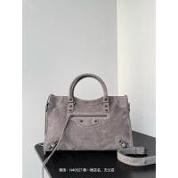 ราคา Balenciaga City หนังกลับสีเทาเงิน กระเป๋าโท้ทวินเทจหมุดย้ํา ขนาดใหญ่สะพายไหล่หรือสะพายข้าง (45913408692)