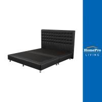 ราคา [จัดส่งพร้อมประกอบ] HOME LIVING STYLE ฐานรองหัวเตียง 6 ฟุต BERLIN สีดำ จัดส่งโดย HomePro (17793577270)