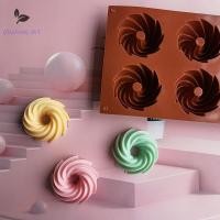 ราคา [LF] 6 Cavity 74 มม.แม่พิมพ์ซิลิโคนเกลียวสําหรับอบเค้กกระทะเยลลี่ทําเครื่องมือขนมมูสตกแต่ง Mould แฟนซีโดนัท VN (57414301940)