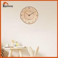 ราคา นาฬิกาไม้ Nordic Retro Minimalist ไม้ห้องนั่งเล่นห้องนอนเงียบรอบตกแต่ง Art ปัจจุบันนาฬิกาแขวน (43209723560)