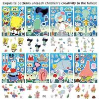 ราคา ฟองน้ําการ์ตูนน่ารักทําให้สติกเกอร์ปริศนาใบหน้า (8 ชิ้น) - สติกเกอร์พ่อแม่และลูกการศึกษาแบบโต้ตอบสําหรับตกแต่งกระเป๋าเดินทาง (43071965865)