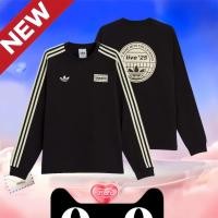 ราคา adidas originals x Oasis 3-Stripes TOUR เสื้อผ้า เสื้อฮู้ด 【เป็นของแท้ 100%】 (51514024518)