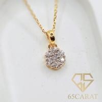 ราคา 65Carat - จี้เพชรแท้น้ำ100 เพชรรวม 0.14 กะรัต ทองคำแท้9K{37.5%} รหัส PE650001 (48812577273)