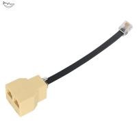 ราคา RJ12 6P6C Coupler 50 ซม.2 ทางสําหรับ RJ11 สําหรับสายโทรศัพท์ Splitter Adapter เหมาะสําหรับระบบโทรศัพท์ (49261877512)
