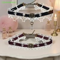 ราคา Peacellow Gothic Punk Steampunk Nelace คริสต์มาสริบบิ้นลูกไม้ Choker Collar Nelace TH (53562393465)