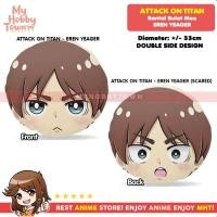 ราคา Attack On Titan Round Pillow - Shingeki no Kyojin : Eren Yeager Plush Doll - หมอนอิง Plushie ทรงกลม (58060562745)