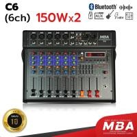 ราคา MBA เพาเวอร์มิกเซอร์ 6ช่อง รุ่น C6 150x2 วัตต์แท้ power mixer มิกเซอร์เอฟเฟค เครื่องปรับแต่งเสียง (25314233746)