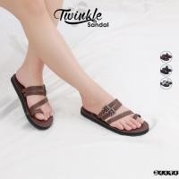 ราคา รองเท้าแตะผู้หญิงรัดส้น หนังนิ่ม พื้นยางแบน รหัส ง1395 ง1191 SD09 (42280952746)