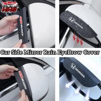 ราคา Honda 2 ชิ้น กระจกมองหลังรถยนต์ ที่บังแดด คิ้ว กันฝน คาร์บอนไฟเบอร์ กระจกมองหลังรถยนต์ ด้านข้าง หิมะ ที่บังแดด For Honda civic 11th gen fd fc eg fk HRV Jazz City Mugen Fit Vezel Accord BRV WRV Stream 