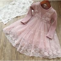 ราคา (LAGAIN.ID) PINK AND GREY LONG-SLEEVED CHILDRENS DRESS TUTU (53410434284)