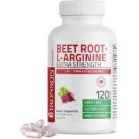 ราคา Bronson Beet Root + L-Arginine Nitric Oxide Production- Non-GMO, 120 แคปซูลมังสวิรัติ (44913714609)