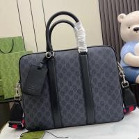 ราคา < With a Full Set Original Factory Green Box Packaging > [สินค้าใหม่] Gucci GG Briefcase Mens Handbag Style Logoyal GG Supreme Canvas มาเป็นต้นไม้เอเวอร์กรีนของแบรนด์เนื่องจากความนุ่มนวลและท่อจากผ้าไม