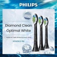 ราคา หัวแปรง Philips HX6063/67 DiamondClean 3-Pack | White & Polish with DiamondFlush | สําหรับซีรีส์ HX3/HX6/HX9 | เปลี่ยนทดแทน (26394789983)