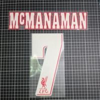 ราคา McManaman 7 Liverpool Home 1996-97 Printinng Nameset Flock ชื่อเบอร์ กำมะหยี่ ลิเวอร์พลู แม็คก้า (28762280221)