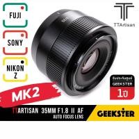 ราคา เลนส์ TTArtisan 35mm f1.8 II MK2 AF Fuji XF Sony E Nikon Z 35 33 mm 33mm f 1.8 เลนส์ Lens ฟูจิ (24190192684)