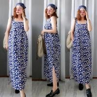 ราคา ชุดเดรสลายดอก ผ้าฝ้ายพิมพ์ลาย (27705348295)