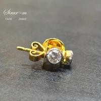 ราคา ต่างหู เพชรสวิส CZ น้ำหนัก 1.7 กรัม ต่างหูทองแท้ ดีไซน์หรู เล่นไฟสวย ใส่ได้ทุกวันหรือออกงาน พร้อม (52961599708)
