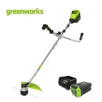 ราคา Greenworks เครื่องตัดหญ้าสะพายแบตเตอรี่ 60V (2108407THset / 2108407TH ) (22466821884)