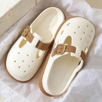 ราคา Baotou รองเท้าแตะรองเท้าแตะผู้หญิงแฟชั่น All-Match แบนสวมใส่ด้านนอก Soft Sole Anti-Slip รองเท้าแตะชายหาดกันน้ํารองเท้าผู้หญิง lkoi709 (45613686828)