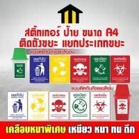 ราคา Monza สติกเกอร์ ติดถัง PVC แบบเดียวกับ 3M กันน้ำ ทนแดด ขนาดA4 สำหรับติดหน้า ถังขยะ คัดแยกขยะ NO.SK032 - SK041 (15330150819)
