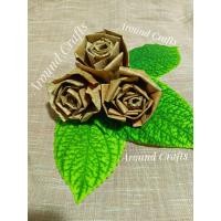 ราคา ดอกไม้ประดิษฐ์จากวัสดุธรรมชาติ LowCarbonCraftดอกใหญ่ 12ดอก งาน DIYรักษ์โลก (26083402943)
