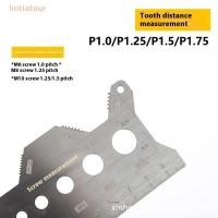 ราคา [Initiatour] สกรูเกลียว Pitch Gauge ไม้บรรทัดเครื่องมือวัด Bolt Nut เมตริกเครื่องจักรกลด้ายสกรูตัดเกจวัดมุมรุ่นวัด (57364231105)