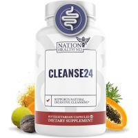 ราคา Cleanse24 - Collon Cleansing for Humans with Wormwood, Betik, Black Walnut - Herbal Colon Cleanser, Colon Cleansing AEIM (45263213186)