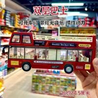 ราคา รถบัสสองชั้นของเล่นเด็กรถโมเดลเพลงเสียงและแสงรถบัสของเล่นรถของเล่นรถ 1-3 (41980871827)