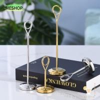 ราคา MESHOPTH Note Clamp Round Table Number Holder Desktop Decorative For Memo Postcard Paper Picture Card Holder (56164712124)