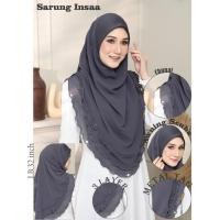 ราคา Sarung Zaria 3 ชั้น Kain Chunatt บน Sholder Heavy Chiffon Premium Quality Metal Tag (42332238840)