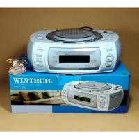 ราคา นาฬิกาปลุกวิทยุซีดี ขนาดเล็ก น่ารัก Wintech CD Alarm Clock Radio CDC-200 (27706719780)