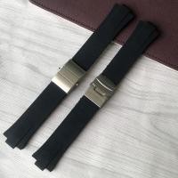 ราคา สายนาฬิกาซิลิโคนกันน้ํา ปรับให้เข้ากับ ORIS ORIS ดําน้ํา Series 733 สร้อยข้อมือยางชายนูนปาก 24 * 11 มม. (50463409691)