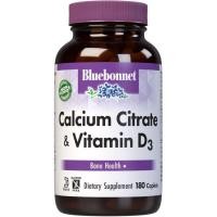 ราคา Bluebonnet Calcium Citrate พร้อม D3 Daily B Health & Strength Plus Immune port* 1000mg แคลเซียมสําหรับผู้หญิงและผู้ชาย NonGMO Gluten 180 Caplets (45264481872)