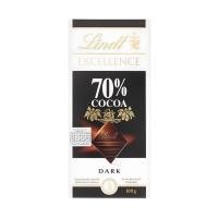 ราคา ลินด์ เอ็กเซลเลนซ์ดาร์กช็อกโกแลต70% Lindt Excellence Dark Chocolate 70% Cocoa 100g. (48362607183)