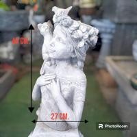 ราคา กระถางต้นไม้สาวสวยกับแมว กระถางตกแต่งสวน งานปูนปั้น สวนวินเทจ กระถางปูนปั้น (25801348263)
