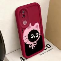 ราคา เคส Hp สําหรับ VIVO V50 5G V50E 5G Case Hat Cat Pink Fur Kasing silicone Cesing Differ style Kesing Softcase (53011209733)