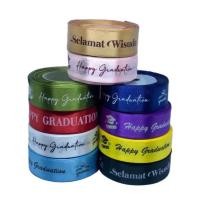 ราคา ริบบิ้นผ้าซาติน GRADUATION ขนาด 2.5 ซม. / RIBBON สกรีนการPRINTED RIBBON / ริบบิ้นซาติน 2.5 ซม. (41581327248)