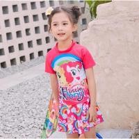 ราคา ชุดว่ายน้ำเด็กหญิงแขนสั้น ลาย My Little Pony สีชมพู (2261936216)