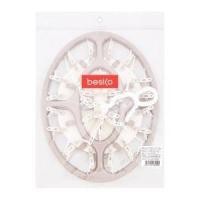 ราคา เบสิโค ห่วงตากผ้าพลาสติก กิ๊บ 24 ตัว รุ่น BC3050 คละสี (28243429220)