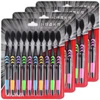 ราคา ราคาส่ง แปรงสีฟันของผู้ใหญ่ ขนนุ่ม 1แพ็ค 10ชิ้น แปรงสีฟันชาโคล แปรงสีฟันผู้ใหญ่ แปรงขนสีดำ (22165006468)