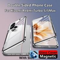 ราคา เคสสําหรับ Redmi Turbo5 Turbo5Max ⭐ความเป็นส่วนตัวสองด้านกระจกนิรภัยกรอบโลหะฝาครอบโทรศัพท์⭐ เคสกันกระแทก Mi Xiaomi Turbo 5 5Max Max RedmiTurbo5 RedmiTurbo5Max (52807376371)