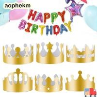 ราคา AOPHEKM 10 ชิ้นวันเกิดหมวกบรรยากาศแฟชั่นหมวกงานแต่งงานตกแต่งเด็ก Aldult King Crowns (54613144083)